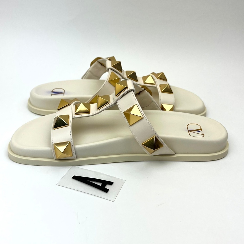 VALENTINO GARAVANI Roman Stud Slide Sandal sz 8.5 - Picture 7 of 12